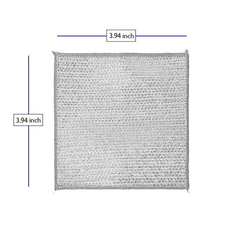 20 Counts single layer Dishwashing Rags，Multipurpose Non-Scratch Wire Dishcloths for