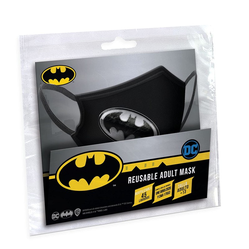 Karactermania 02202 Reusable Adult Hygienic Mask, Negro, Talla Única