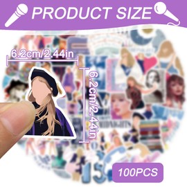 100 PCS Water Bottle Stickers, Cute Vinyl Waterproof Stickers Cartoon Stickers Aesthetic Laptop Stickers for Phone Skateboard Scrapbook Luggage Car Decals for Adults Teens Kids Girls