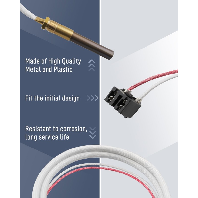 LP Thermopile Senor Fit for Rheem/Ruud/Richmond Water Heaters, Replace SP20824