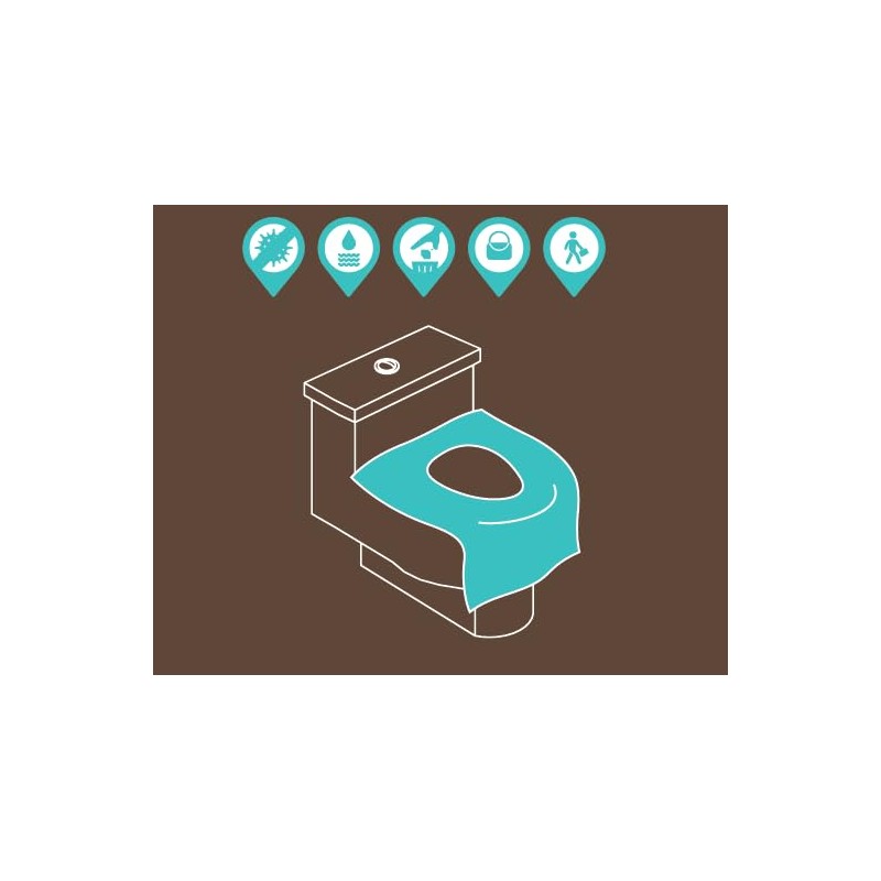 Set of 10 Toilet Seat Covers