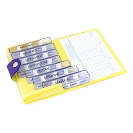 Tablettenbox 7 Tage a 4 Fächer | Morgen, Mittag, Abend, Nacht | Medikamentenbox inkl. etui | Pillendose einzeln entnehmbar | Medidos aus Kibodan Danmark