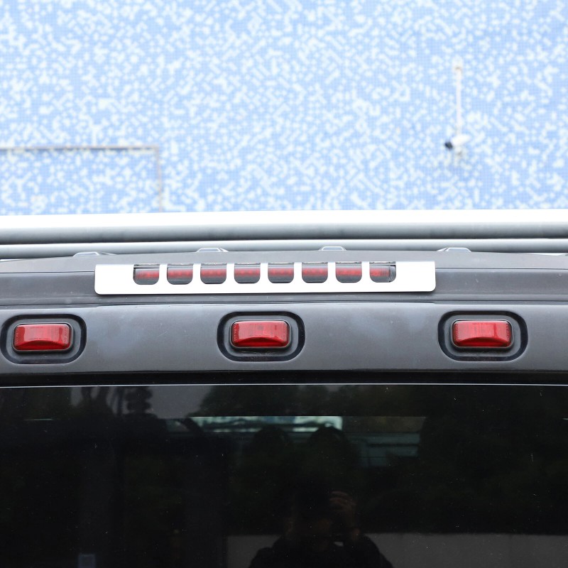 car-attention Alloy Rear Tailgate 3rd High Brake Light Trim Cover