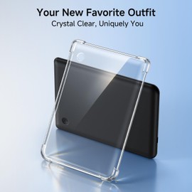 Case for Kobo Clara Colour & Clara BW/2E eReader 6”, Crystal Clear Thin Fit Protective Cover | Scratch-Resistant TPU Shell & Enhanced Grip | Showcase Your Style (Transparent)