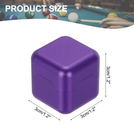 PATIKIL Magnetic Chalk Holder for Billiard Aluminum Pool Chalk Holder Billiard Cue Chalk Chip Case Snooker Sports Accessories Purple
