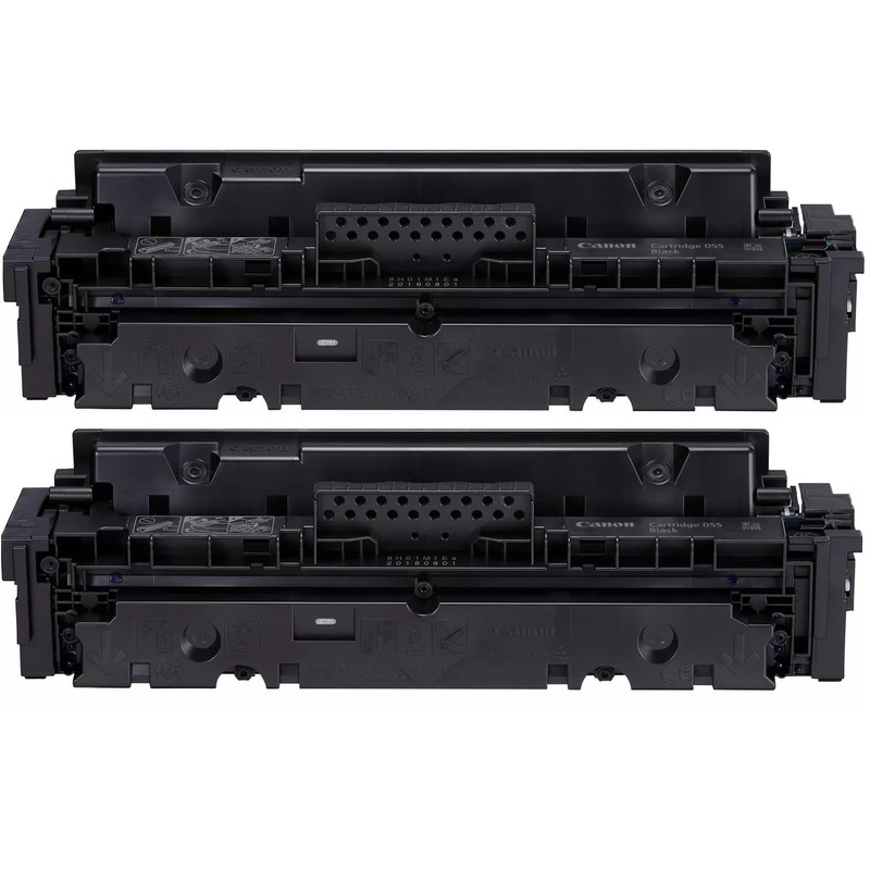 Canon Genuine 055 Black Toner Cartridge 2-Pack