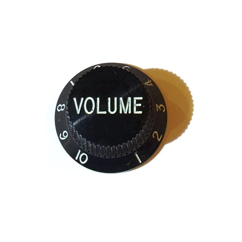 Black guitar control knobs 0-10 scale 2x tone + 1x
