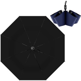 ZUOYOUZ Compact Travel Umbrella,Automatic,Lightweight,Windproof Strong,Folding Umbrella with Pattern for Rain&Sun-Men&Women