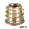 sourcing map Furniture Threaded Insert Nuts Zinc Alloy M10 Internal