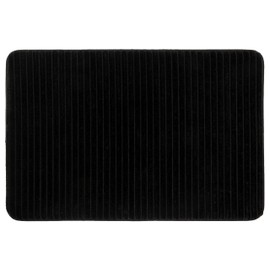 Mohawk Home 17" x 24" Augusta Bath Mat Black Machine Washable Non Slip Bathroom Rug