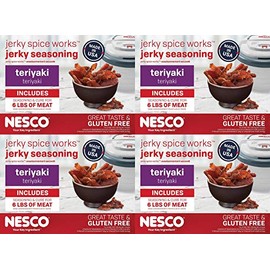 NESCO BJT-6, Jerky Spice Works, Teriyaki Flavor, 6 count Pack of 4