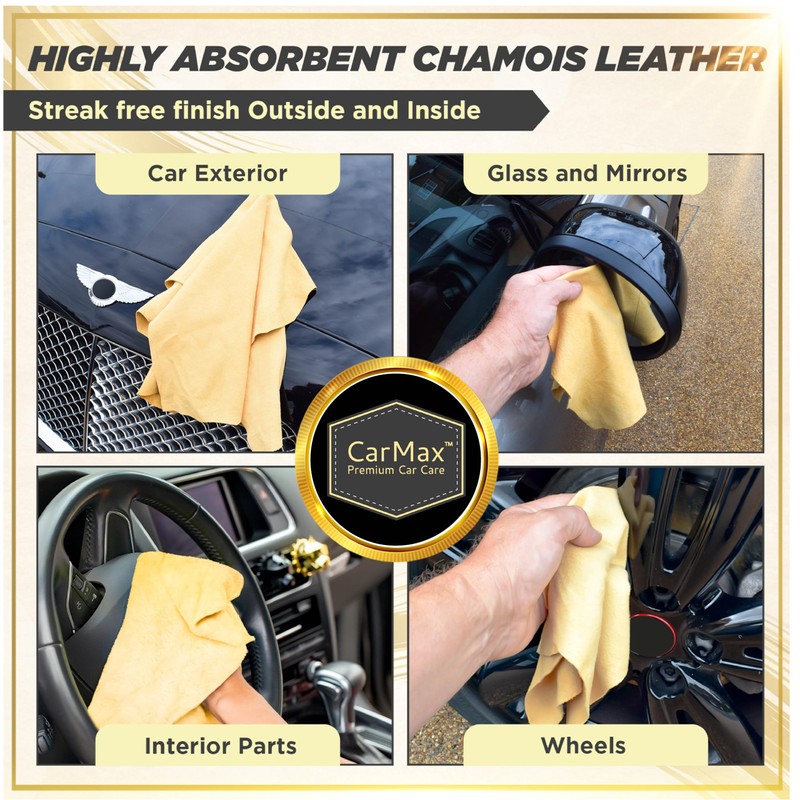 CarMax™ English Premium Grade Professional Natural Chamois Leather - our