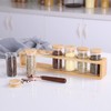 KKC HOME ACCENTS Glass Spice Jars set of 6 with