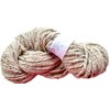 Super Bulky Chunky Cream with black slubs Heavy Weight Yarn