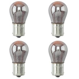 Chrome 4X Light Bulb 1156 BAU15S 21W Turn Signal Blinker Single Filament Lamp