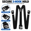 Men’s Adjustable Suspenders for Holding Pants – 2.5 cm Polyester