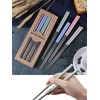 K-Bom Chopsticks, Stainless Steel, Metal, Antibacterial, Korean Chopsticks, Anti-Slip, My