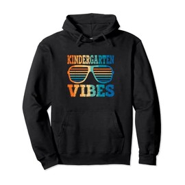 Retro Vintage Sunglasses Kindergarten Vibes Back To School Pullover Hoodie