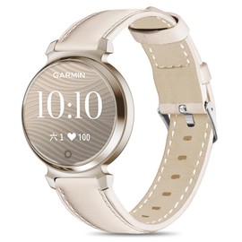 Leather Bands Compatible with Garmin Lily 2, 14mm Top Grain Soft Loop Straps Quick Release Replacement Adjustable Wristband for Lily 2 Classic/Active Smart Watch Accessory for Grace Women