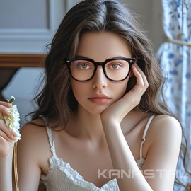 KANASTAL Anti Blue Light Glasses for Men Women, Fashion Retro Design Blue Light Blocking Glass, Anti UV Ray Computer Gaming Eyeglasses Tortoise/Non-polarized Anti Bluelight