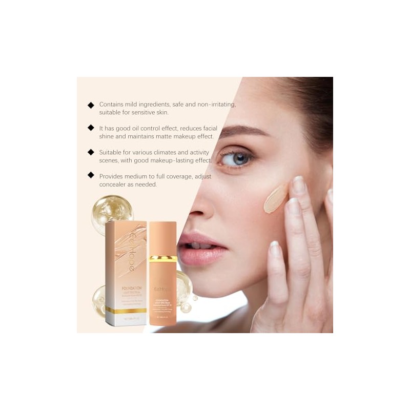 Piezas Base Maquillaje Espectro Medio Corrector Líquido Hidratante Que Cambia