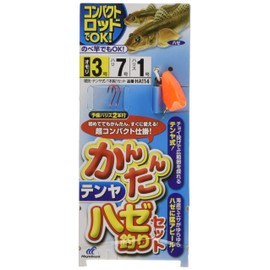 Hayabusa Easy Goby Fishing Tenya Set, No. 3, Orange
