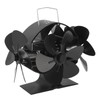 Heat Powered Stove Fan 3 Head 18 Blade Aluminum 270