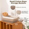 OIASKET 3 Pack Small Storage Baskets for Organizing, Cute Woven