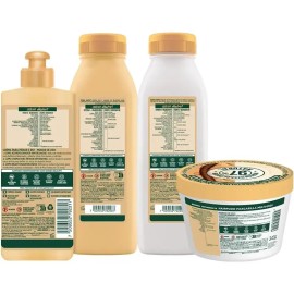Kit Garnier Fructis Hair Food Cacao Rutina Completa Restauracion Rizos: Shampoo, Acondicionador, Crema para Peinar y Mascarila 4 unidades