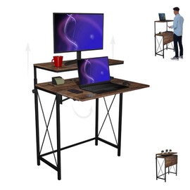 Zaqei Home Office Desks, Small Desk for Bedroom, with Drawers, Office Table, Work Desk for Home Office, Small Office, Mini, Adjustable, Escritorios para Computadoras