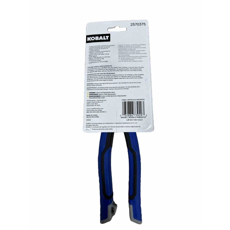 KOBALT 2570375 9-Inch Crimper Cutter