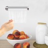 Kitchen Roll Holder No Drilling Required Silver Stainless Steel Kitchen
