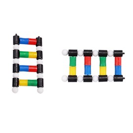heyous Plastic DNA Double Helix Model Learning Tool Laboratory Instruments Suitable for Science Teaching