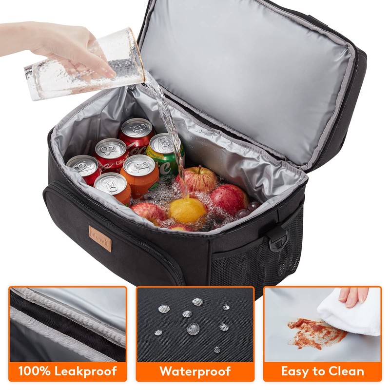 Lifewit Insulated Cooler Bag, 32 Can Large Leakproof Beach Cooler,