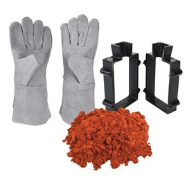 Sand Casting Set 10 Lbs Petrobond Quick Cast Sand Casting Clay Cast Iron Mold Flask Frame Safety Gloves Melt Pour Precious Metals