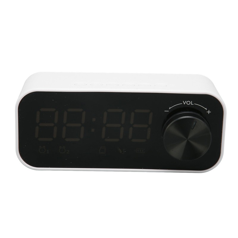 Bluetooth Speaker Alarm Clock Radio Digital LED Display Subwoofer Mini