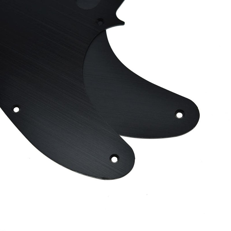 Dopro Black Anodised Aluminium 8 Holes 1 Ply Pickguard Fits