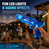 Hawdinoo Electric Water Gun Pistol with LED Lights, Sound Effects,