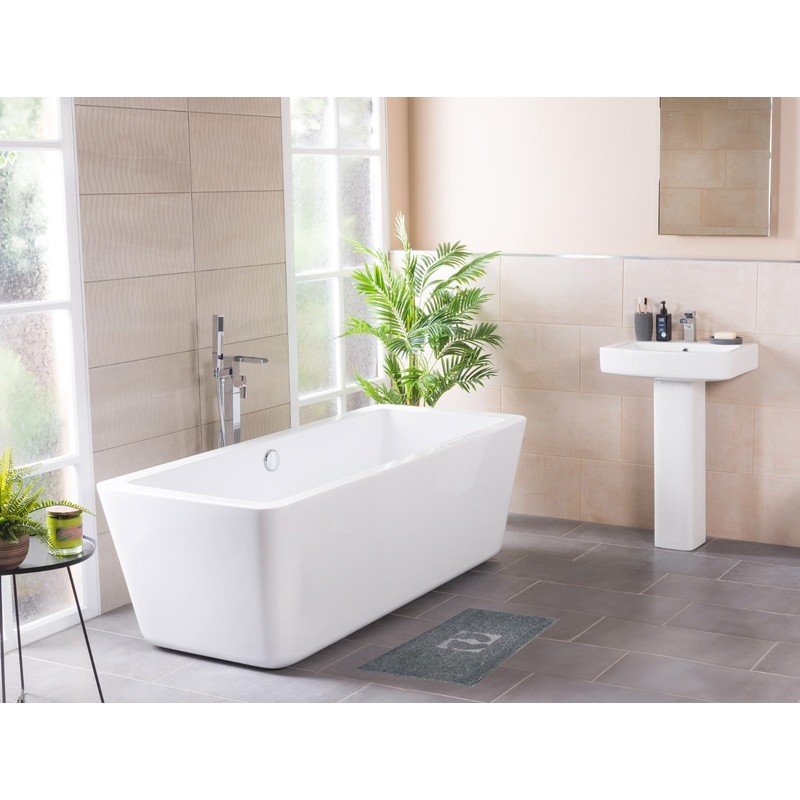 OG-ER Bath Mat Set, 2 Pieces, Terry Cloth Shower Mat,