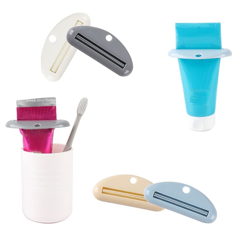 Dzsomt Toothpaste Dispenser 8 Pieces Toothpaste Squeezer Toothpaste Dispenser Tube