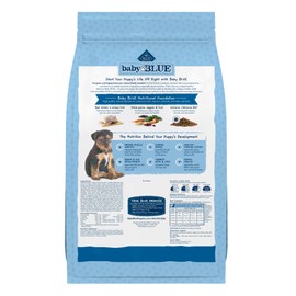 Blue Buffalo Baby BLUE Natural Dry Food for Puppies, Healthy Growth Formula with DHA, Savory Chicken Recipe, 11-lb. Bag