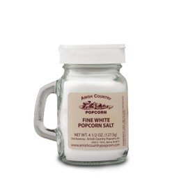 Amish Country Popcorn | Fine White Popcorn Salt - 4.5 Ounce | Old Fashioned, Non-GMO and Gluten Free (4.5 oz Jar)