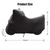 Asasytal Indoor Motorcycle Cover, Elastic Breathable Soft Velvet Stretch Fabric