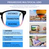 Sumkyle 3 Pack Progressive Multifocal Reading Glasses for Women Men