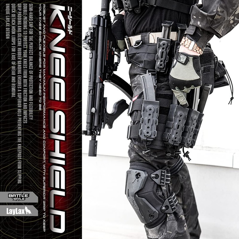 LayLax Knee Pads for Survival Games, Easy to Put on