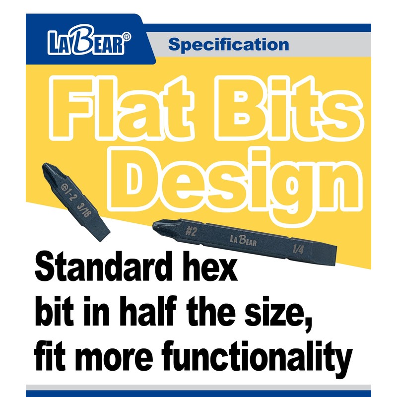 LABEAR - 3pcs Double-Ended Screwdriver Bit for Leatherman Multitool Accessories,