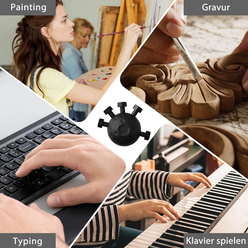 1 x Hand Trainer, Finger Trainer, Stress Relief Ball Toy,