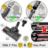 Kodahome Turbo Floor Brush Vacuum Attachment, Compatible with 1 1/4"