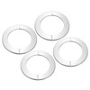 PATIKIL Wall Split Flange 4" (103mm),4 Pcs Stainless Steel Round