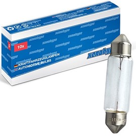 XENOHYPE 10x Classic Festoon 12V 7W C7W SV8.5-8 38 mm